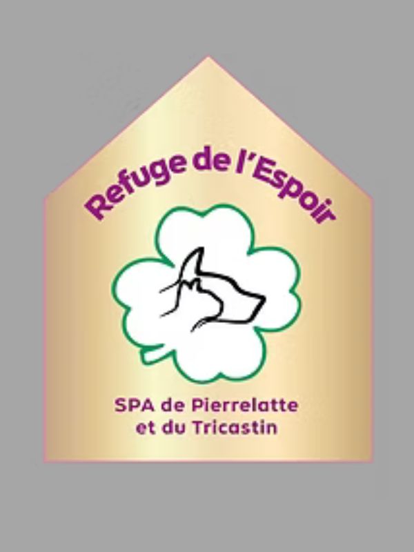 Logo de refuge de l'espoir SPA de Pierrelatte et du Tricastin, association mise en avant par Karin Felix Faure de La Voie Animale